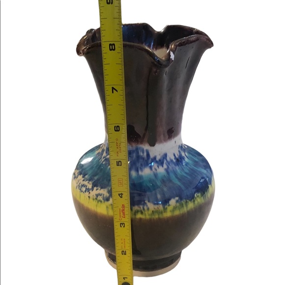 Ceramic Glazed Clay Small Vase - Picture 9 of 10